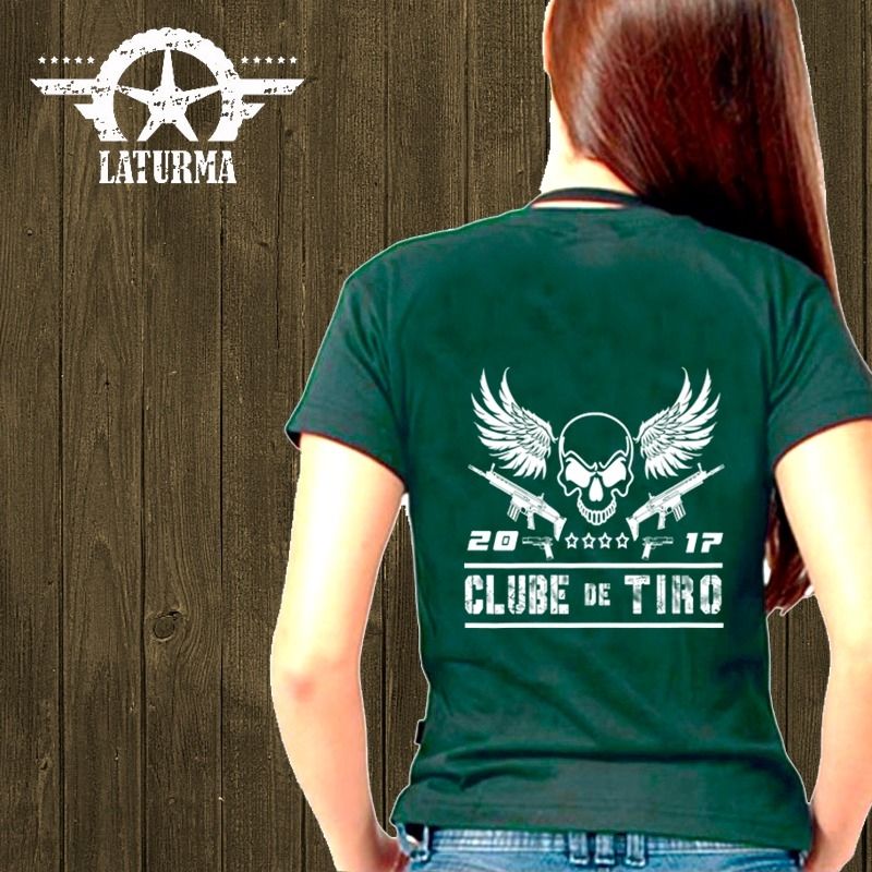 CAMISETA PERSONALIZADA FEMININA CLUBE DO TIRO KRAV MAGA